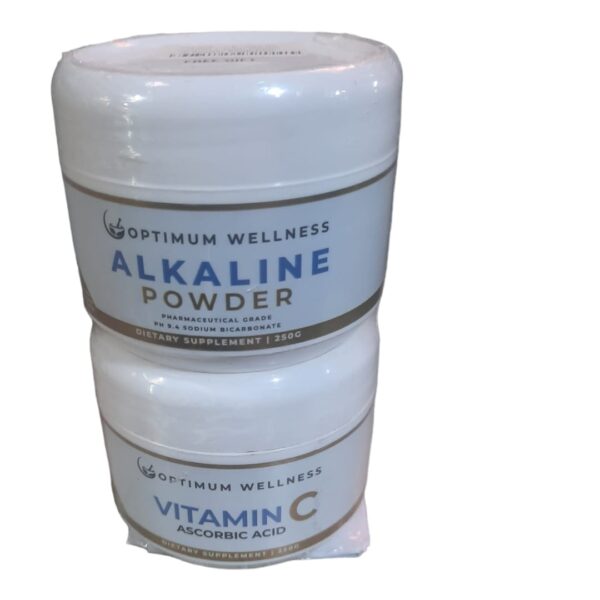 Optimum Wellness alkaline and vitamin c powder combo