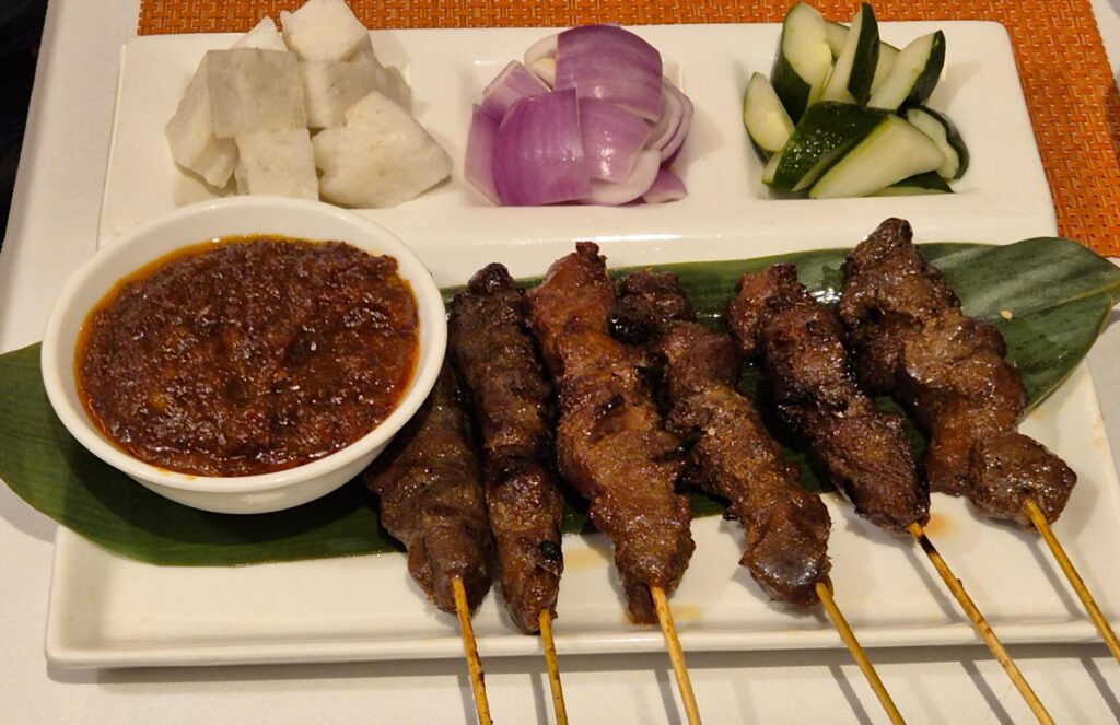 Beef Satay with peanut sauce