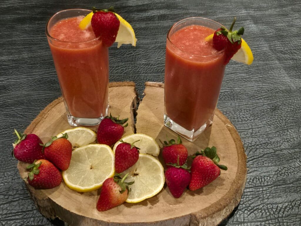 Bibi Aysha's Strawberry & Guava Mocktail