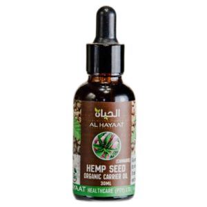 Al Hayaat Hemp Seed Organic carrier oil 30ml