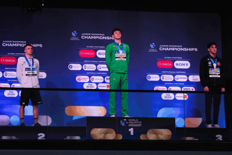 South African Swimming Teenage Talent Kris Mihaylov Wins Gold in Romania